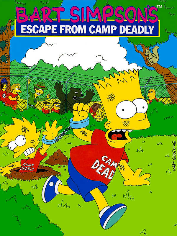 Bart Simpson's Escape from Camp Deadly cover