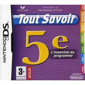 Tout Savoir: 5E