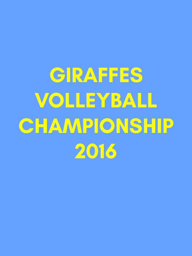 Giraffes Volleyball Championship 2016 cover