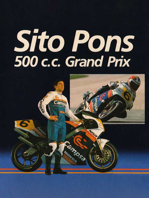 Sito Pons 500cc Grand Prix cover