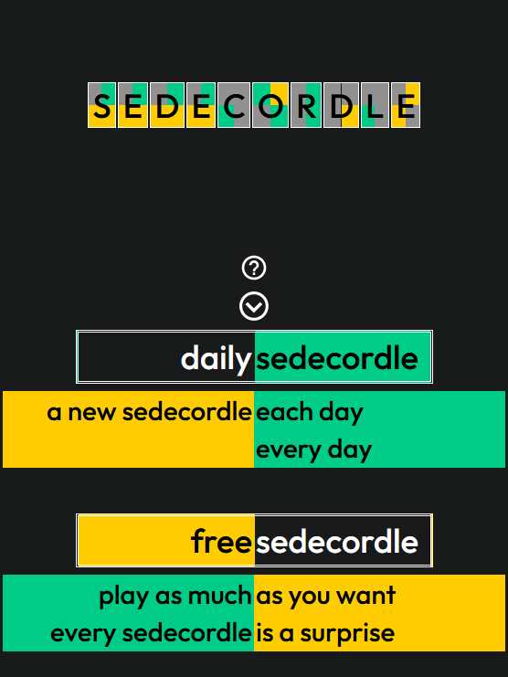 Sedecordle cover