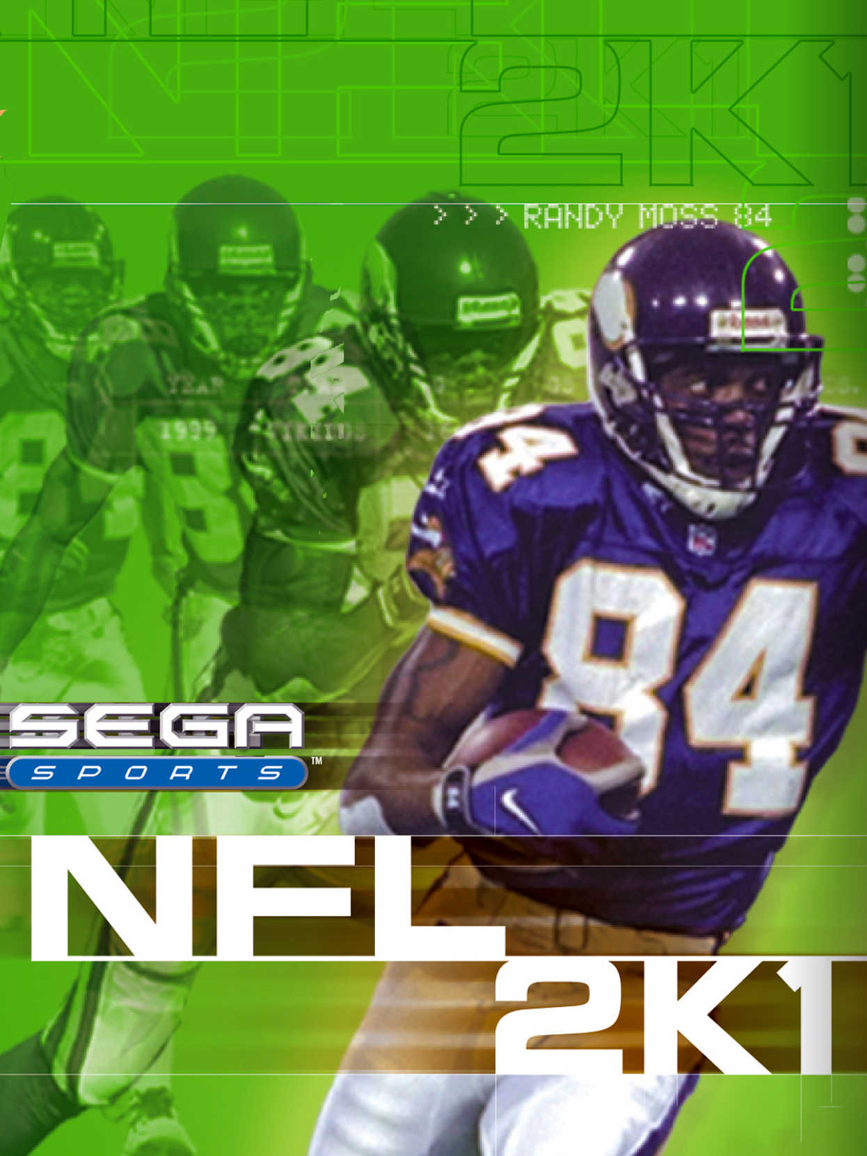 NFL 2K1 cover