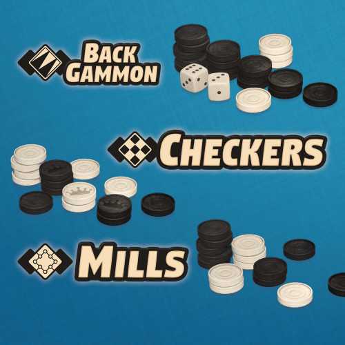 3in1 Game Collection: Backgammon + Checkers + Mills cover