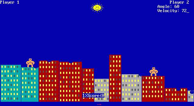 Qbasic Gorillas