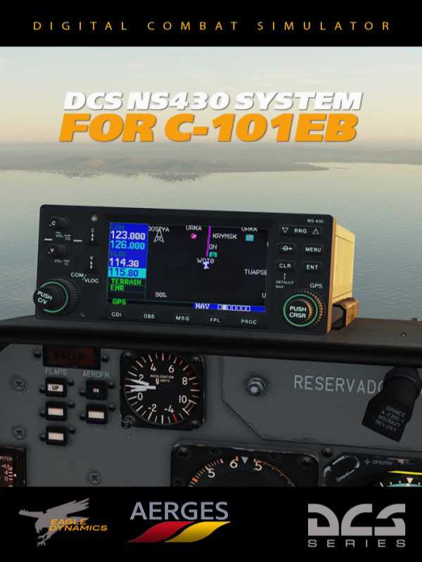 DCS World: NS 430 Navigation System for C-101EB by Eagle Dynamics, Aerges