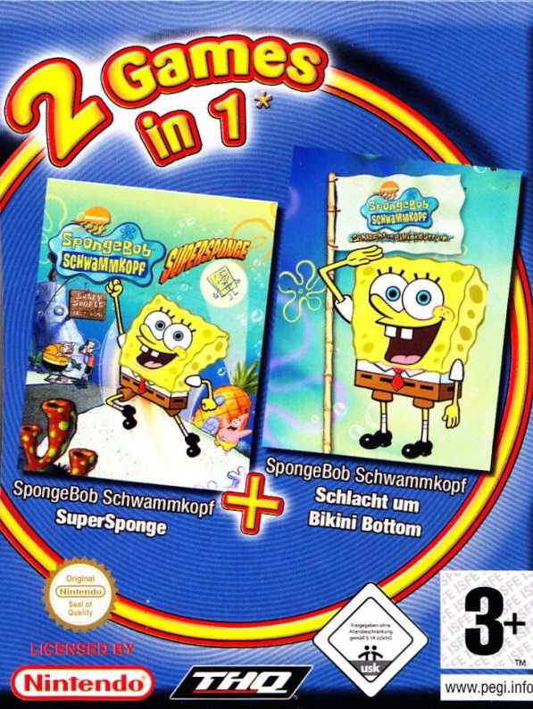 2 Games in 1: SpongeBob SquarePants: Battle for Bikini Bottom + SpongeBob SquarePants: Supersponge